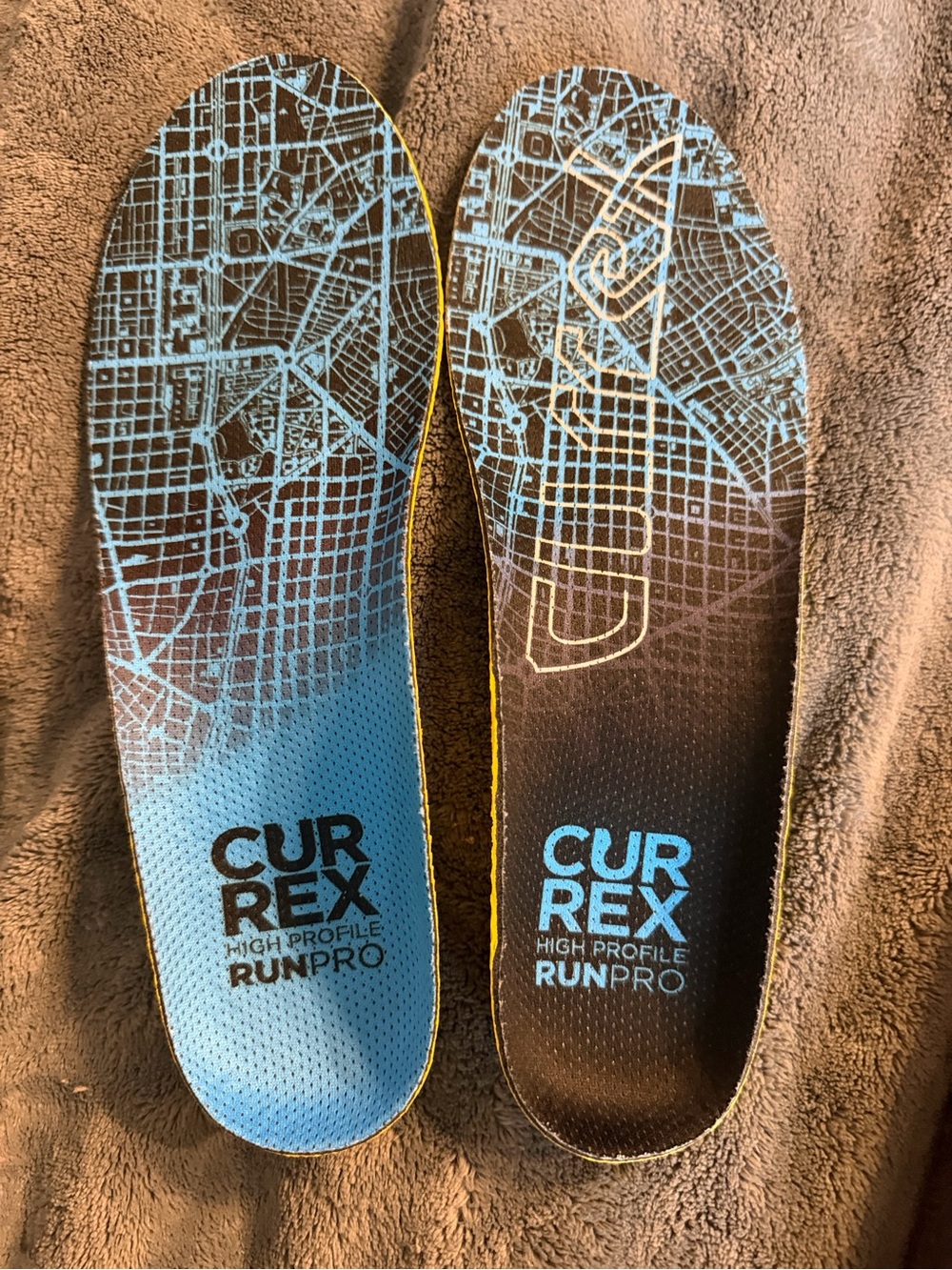 Currex RunPro High Profile Running Insoles - Blue/Black